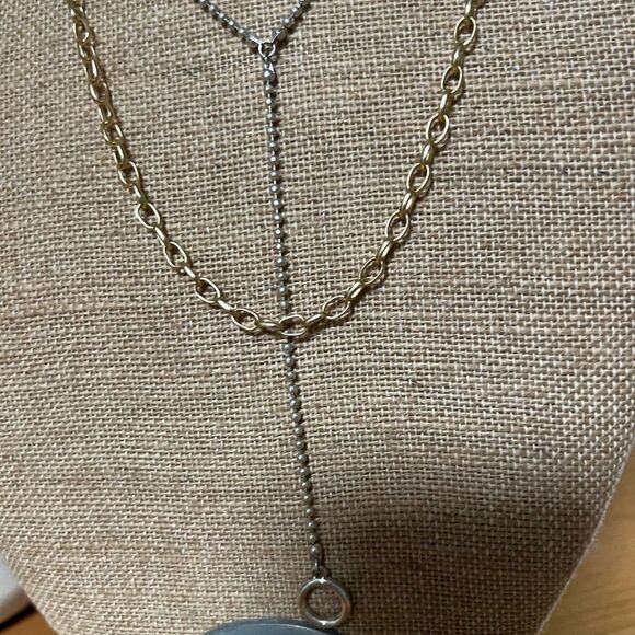 NWT Lucky Brand Gold Chain Necklace Worn Individually or layered. #LBNK7 - Picture 8 of 10